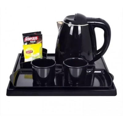 New design high quality Hotel electric tea kettle tray set