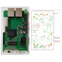 Steady VoIP Telephone Circuit with LCD Display for Industry, High-quality SIP Telephone PCB