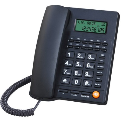 Basic design caller ID display wall mounted office telephone